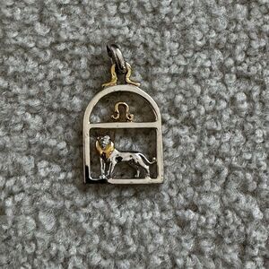 Vtg MEXICAN ARTISAN SERGIO BUSTAMANTE STERLING SILVER ZODIAC LEO LION Pendant